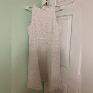 Ann Taylor Lace white halter dress size 8